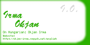 irma okjan business card